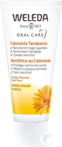 Pasta de dinti cu galbenele fara mentol, 75ml, Weleda - imagine 2