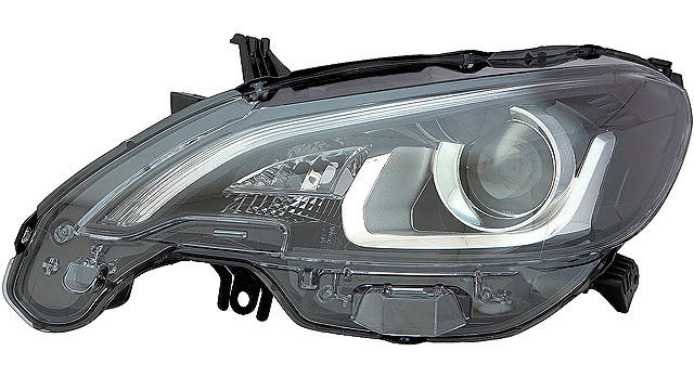 Peça - Farol Direito Led Fundo Negro Peugeot 108 15-