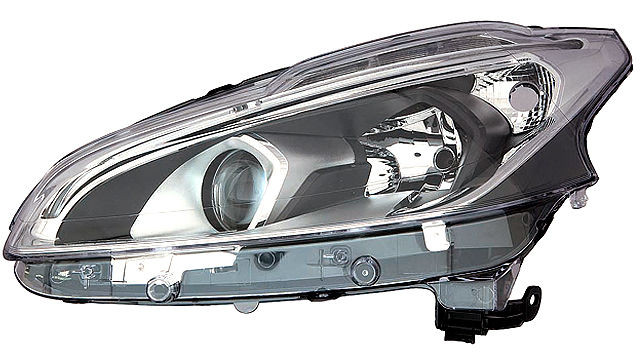 Peça - Farol Direito Fundo Negro Led Peugeot 208 15-