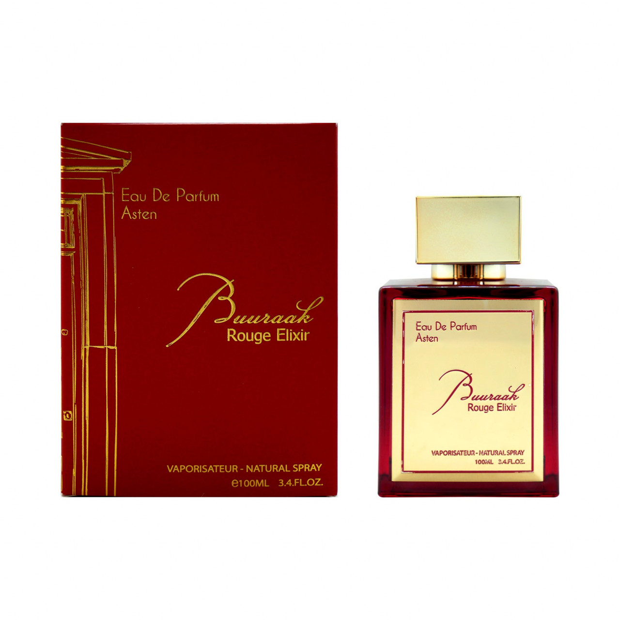 baccarat rouge 540 extrait de parfum pret Apă de parfum Asten, Buuraak Rouge Elixir, unisex, 100ml