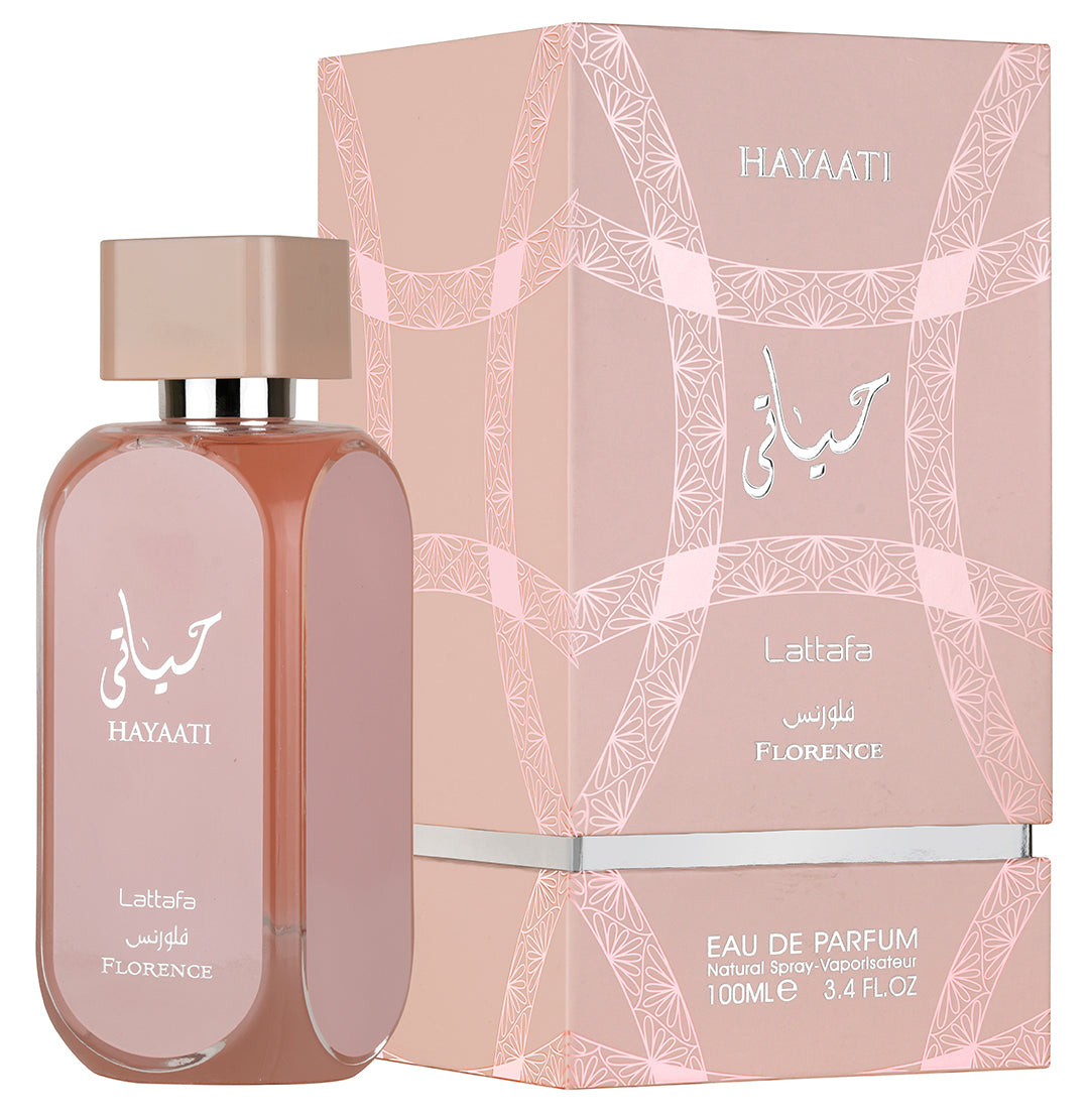 Parfum arabesc Lattafa Hayaati Florence, apa de parfum 100ml, femei