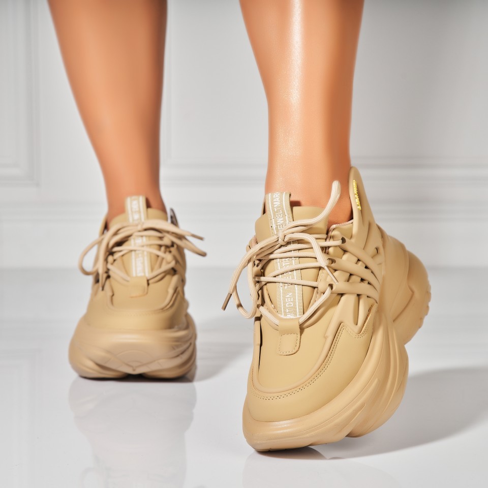 Poze Adidasi Dama Kaki din Piele Ecologica Nasim