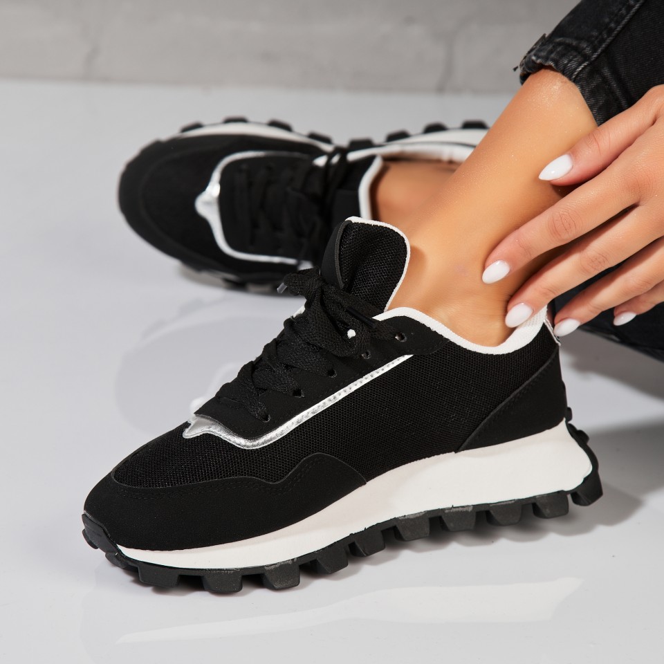 Poze Adidași damă Negri din Piele Ecologica Intoarsa Jasai