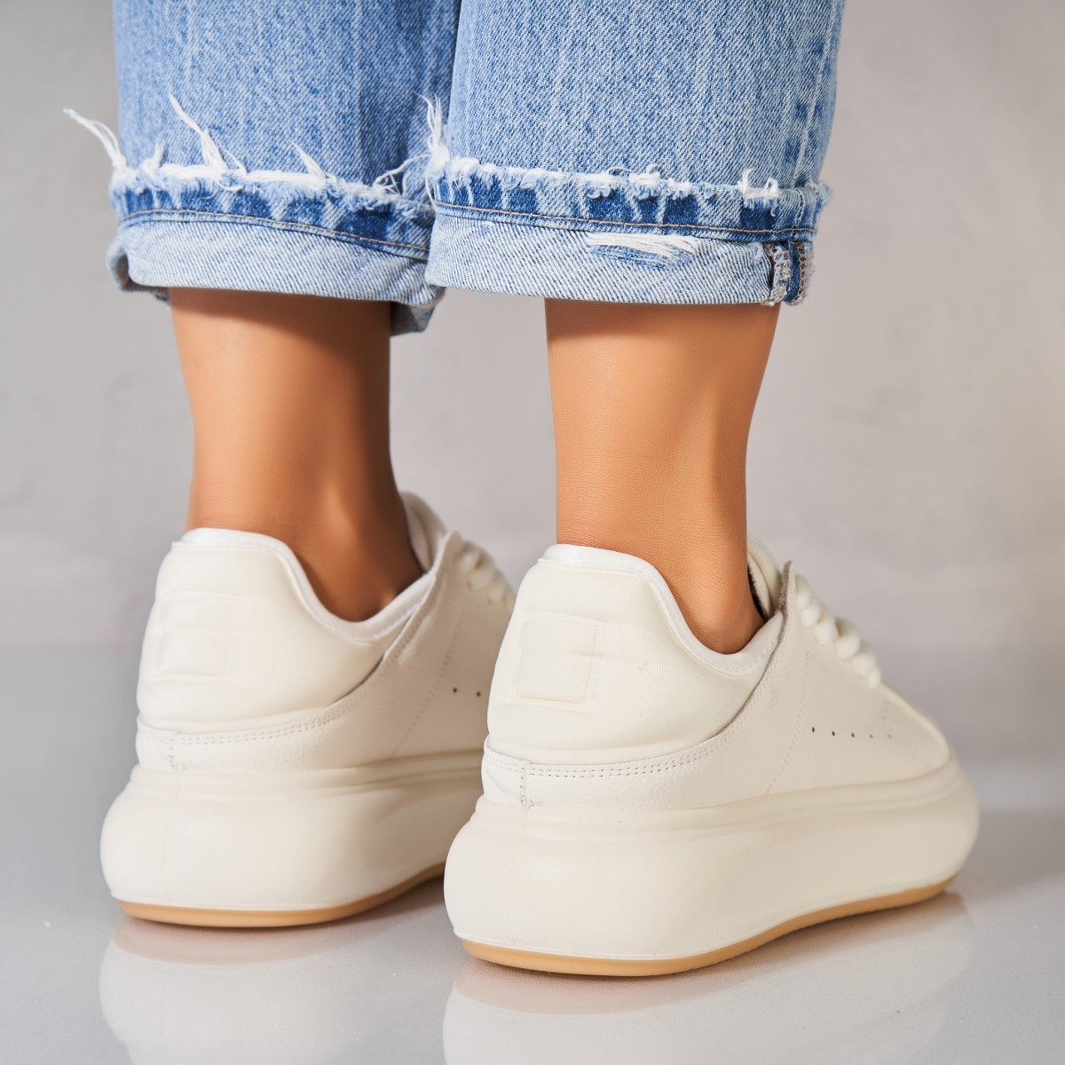 Poze Adidași damă Piele Ecologica Alb Sekai