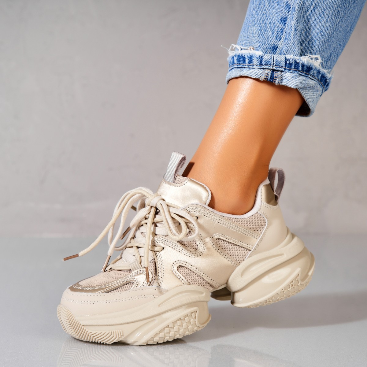 Poze Adidași damă Piele Ecologica Gri Rorey