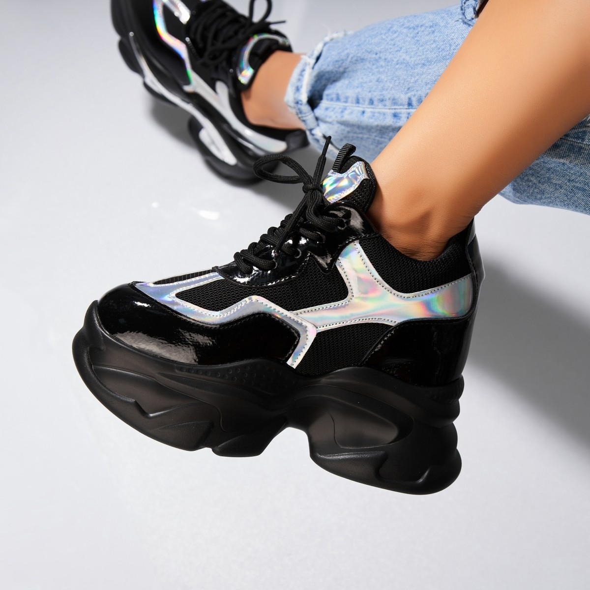 Poze Adidași damă Piele Ecologica Negru Alaysa