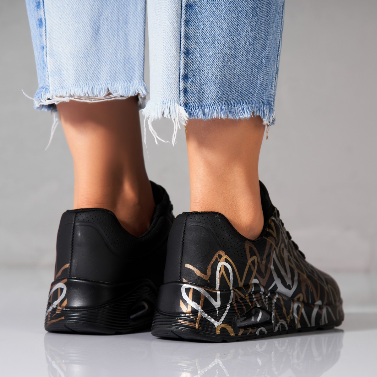 Poze Adidași damă Piele Ecologica Negru Aliha