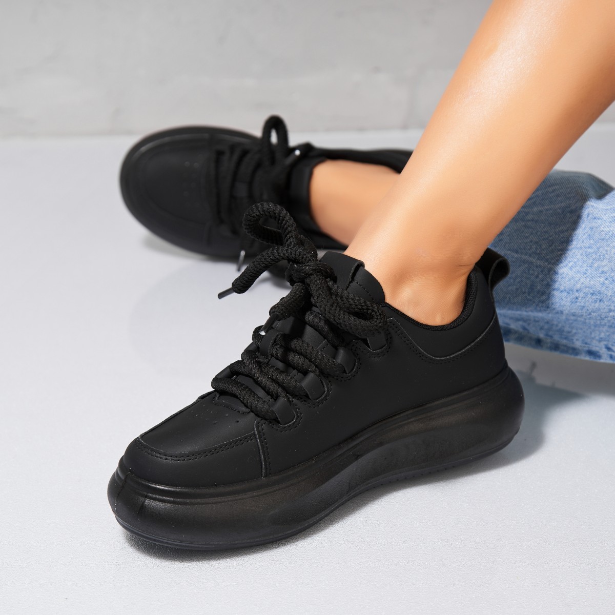 Poze Adidași damă Piele Ecologica Negru Ineza