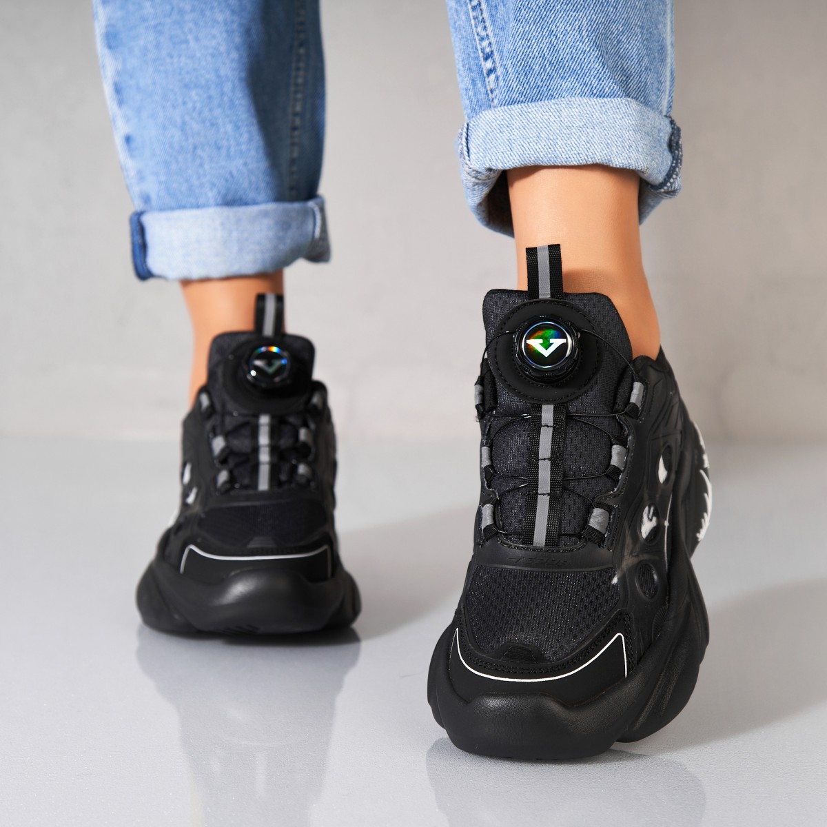 Poze Adidași damă Piele Ecologica Negru Kayen