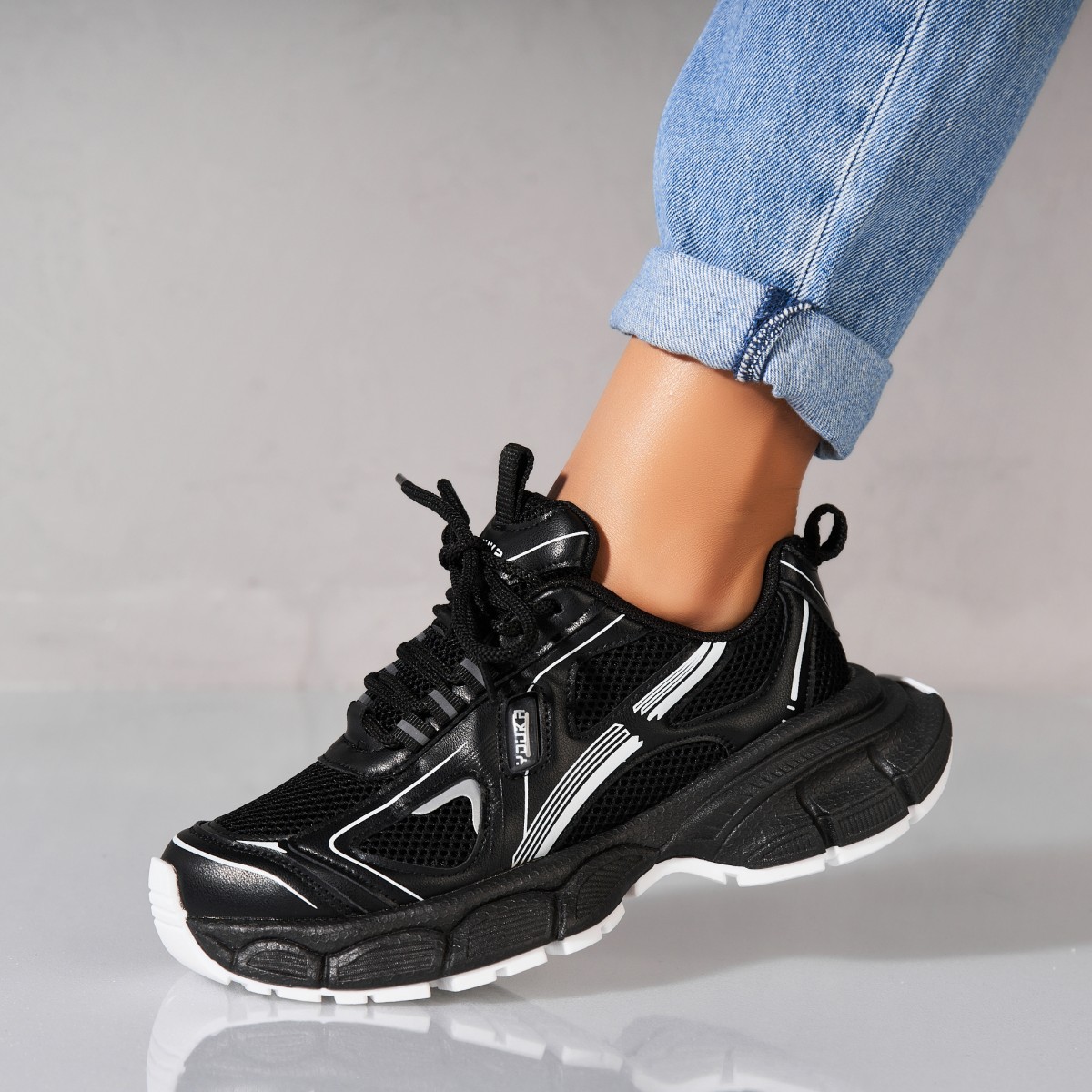 Poze Adidași damă Piele Ecologica Negru Nicko