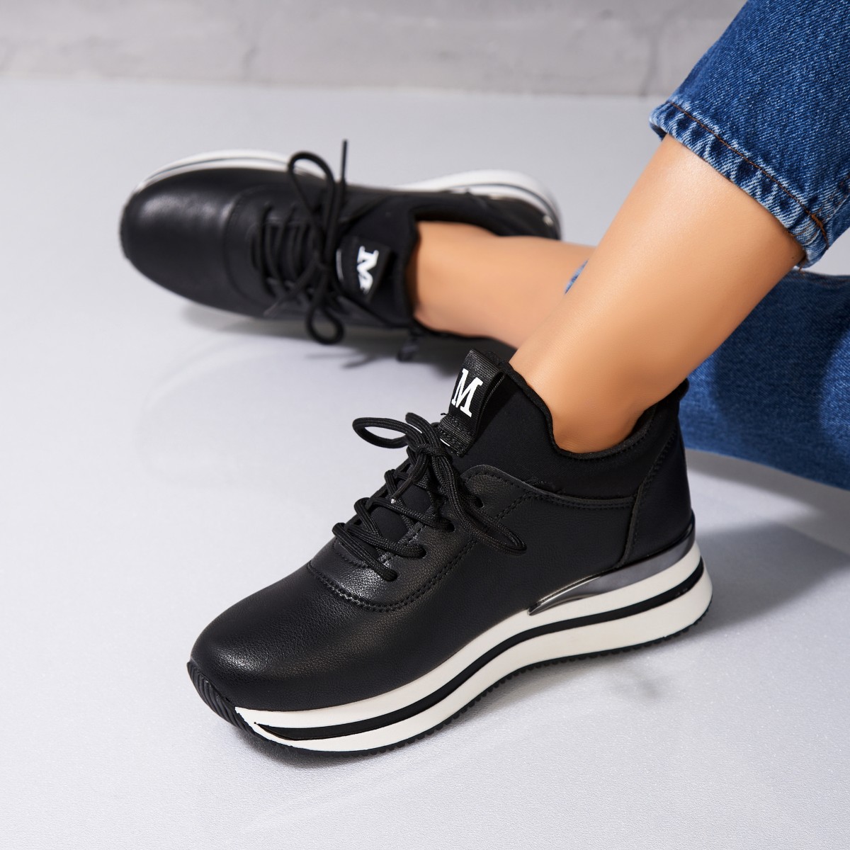 Poze Adidași damă Piele Ecologica Negru Rayne