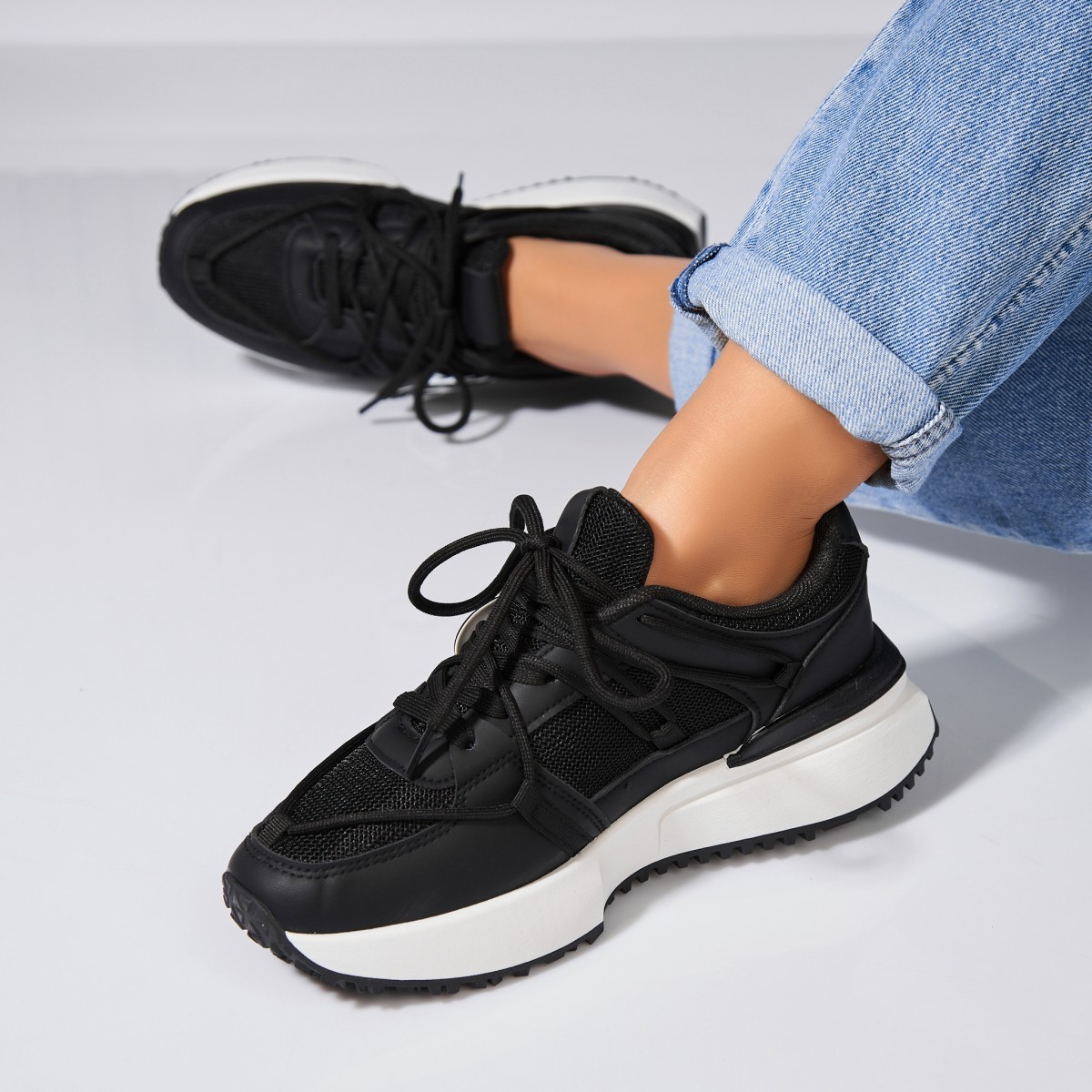 Poze Adidași damă Piele Ecologica Negru Zylea