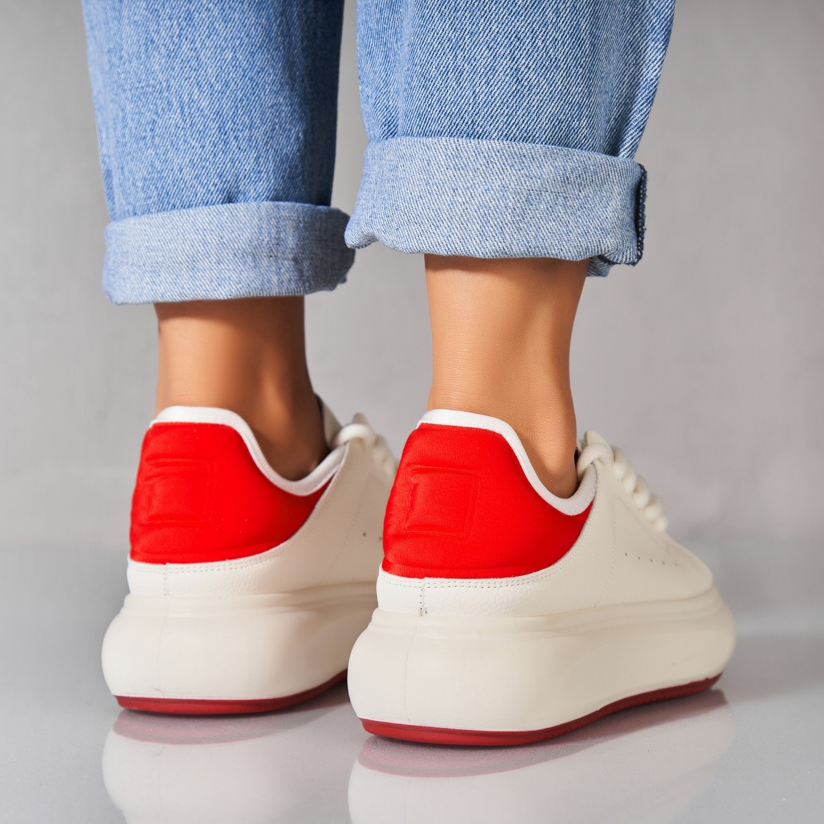 Poze Adidași damă Piele Ecologica Rosu Sekai