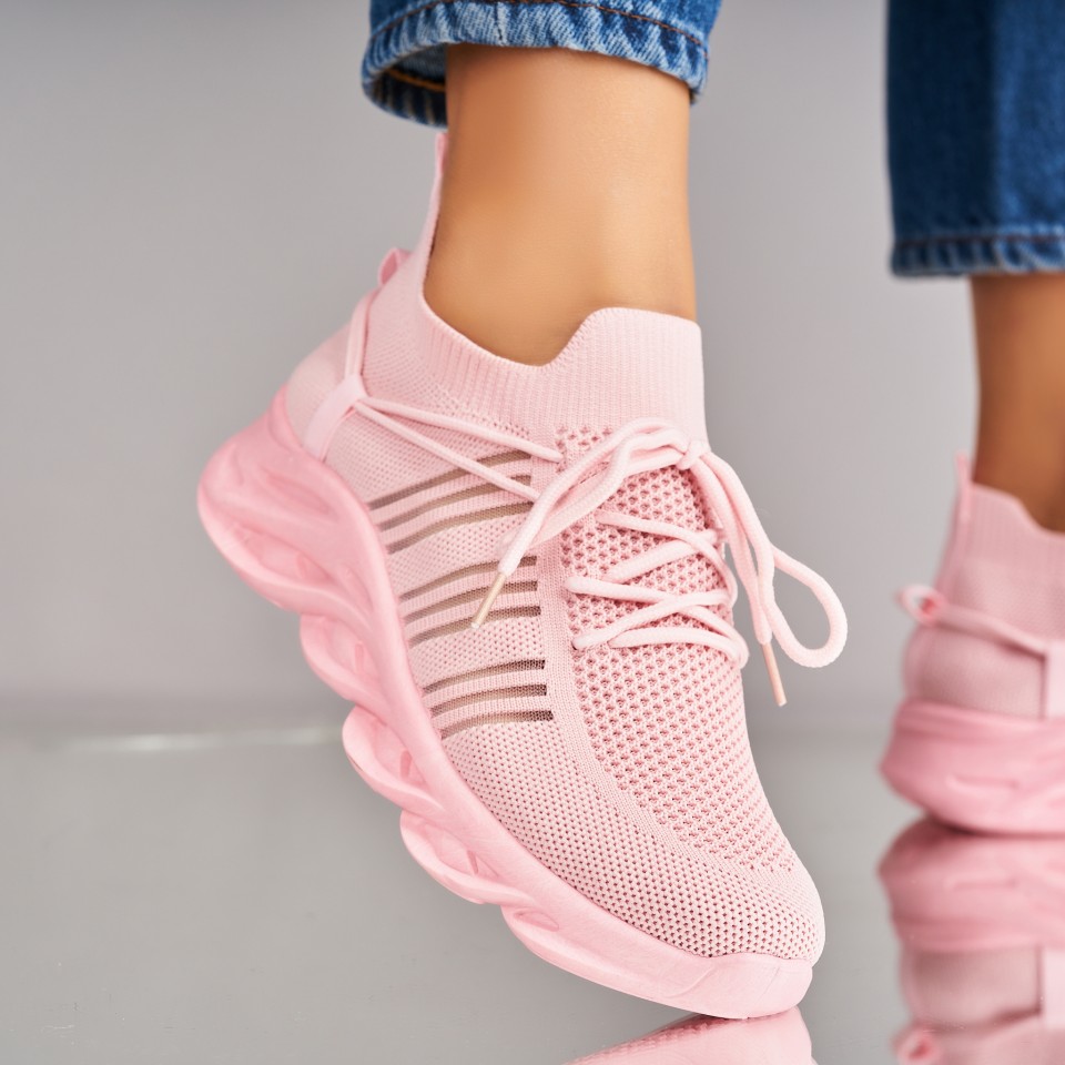 Adidasi Dama Roz din Textil Manro Adidasi Dama Roz din Textil Manro