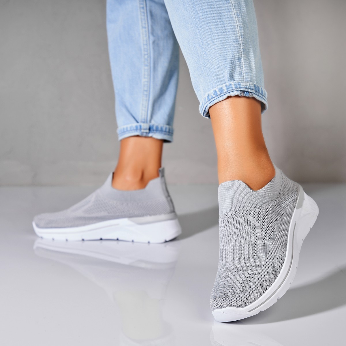 Poze Adidași damă Textil Gri Brany