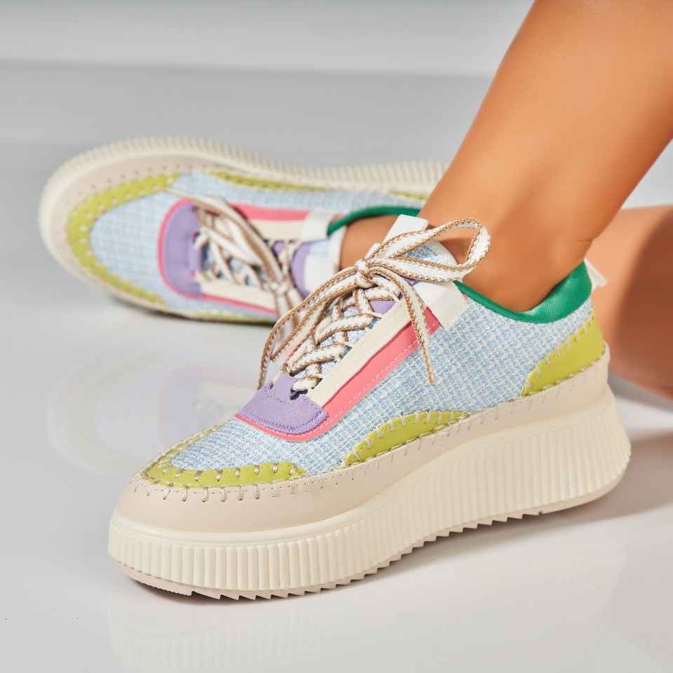 Poze Adidasi Dama Verzi din Textil Elden