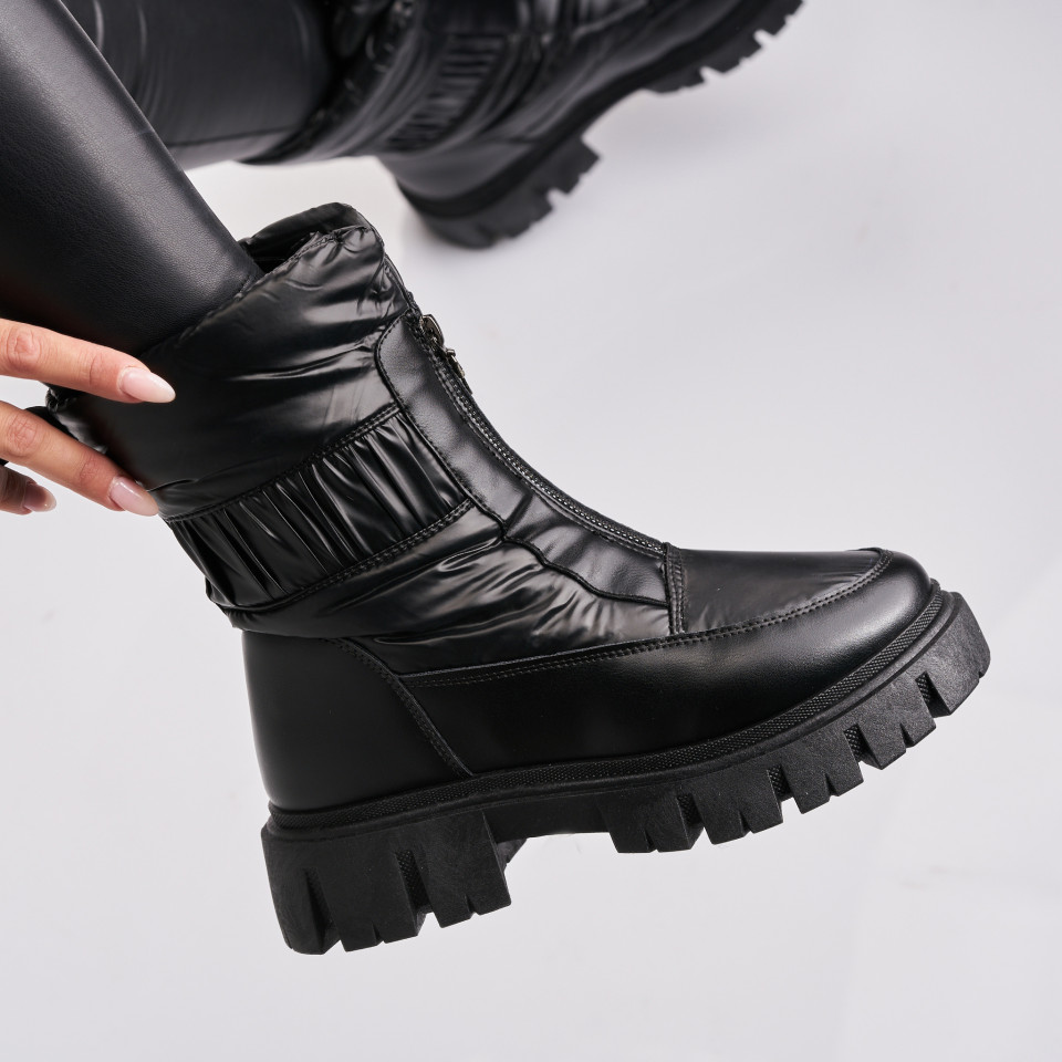 Poze Cizme Dama Imblanite Negre din Fas Nena