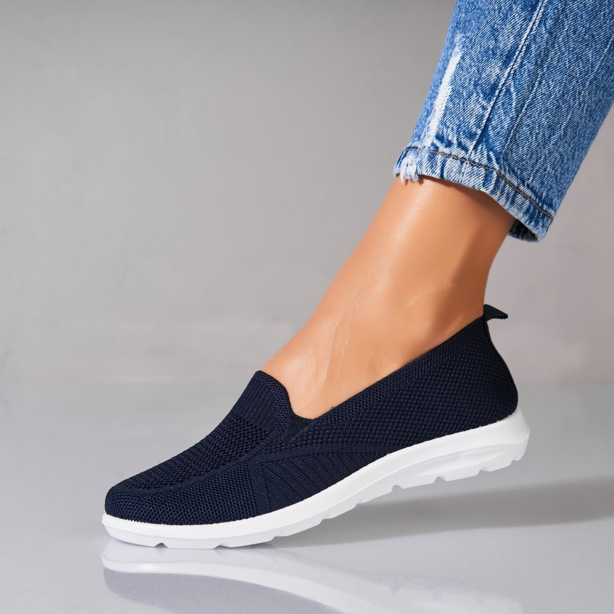 Poze Pantofi dama casual Albastri din Textil Xiara