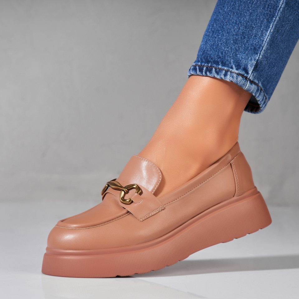 Poze Pantofi dama casual Kaki din Piele Ecologica Kiyah