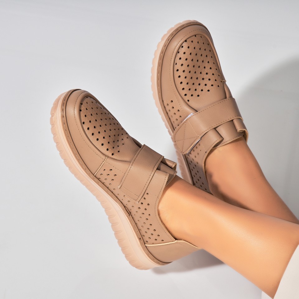 Poze Pantofi dama casual Kaki din Piele Ecologica Nayali