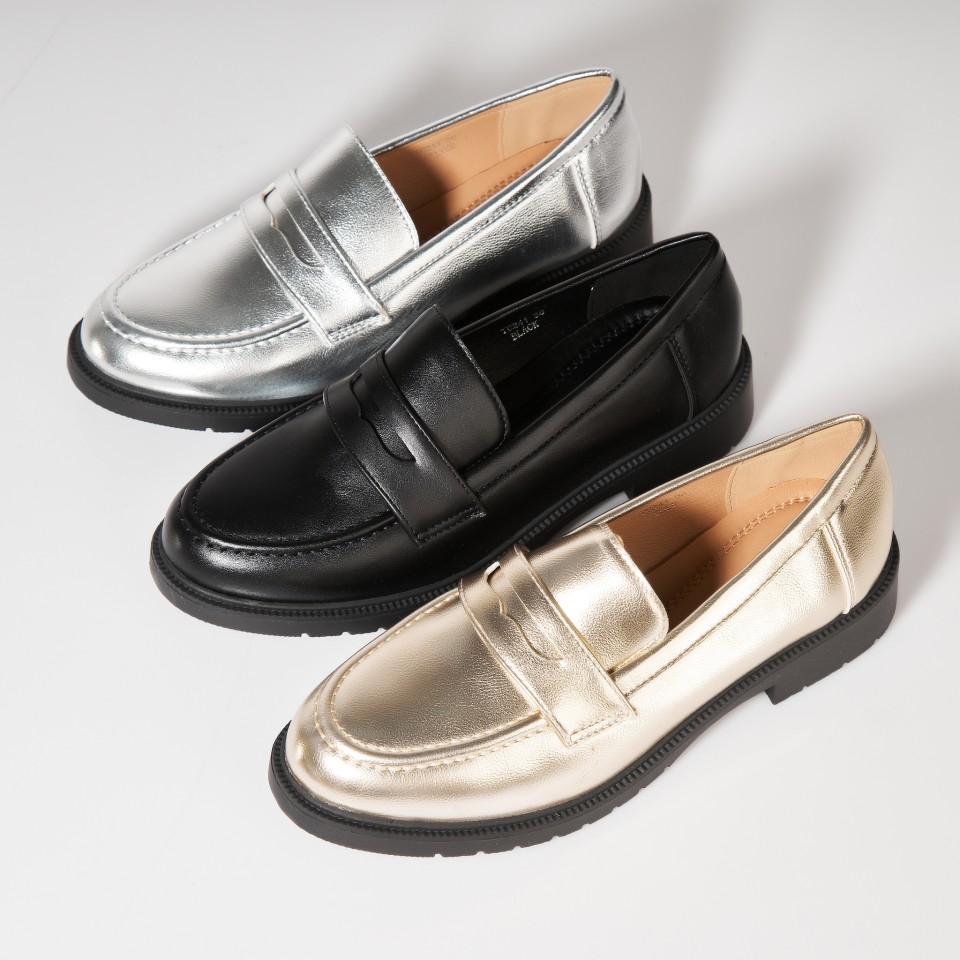 Poze Pantofi dama casual Negri din Piele Ecologica Nasiya