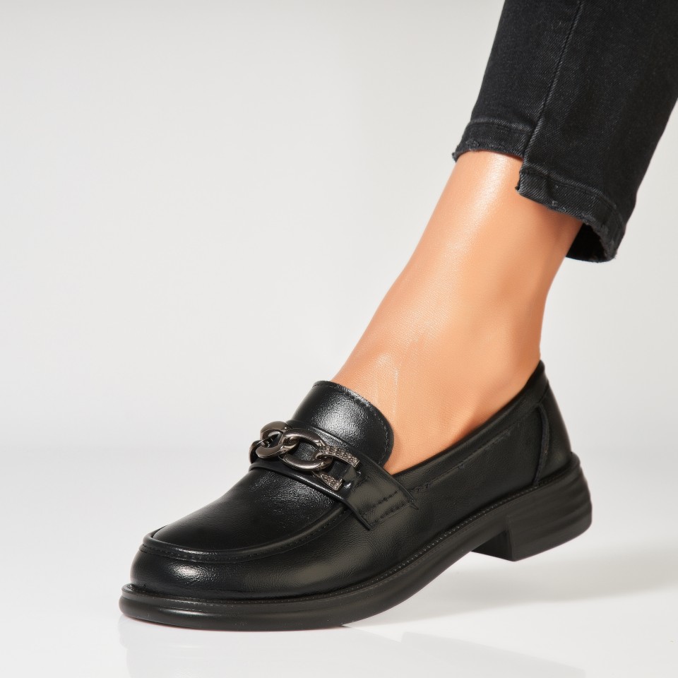 Poze Pantofi dama casual Negri din Piele Ecologica Tayvia