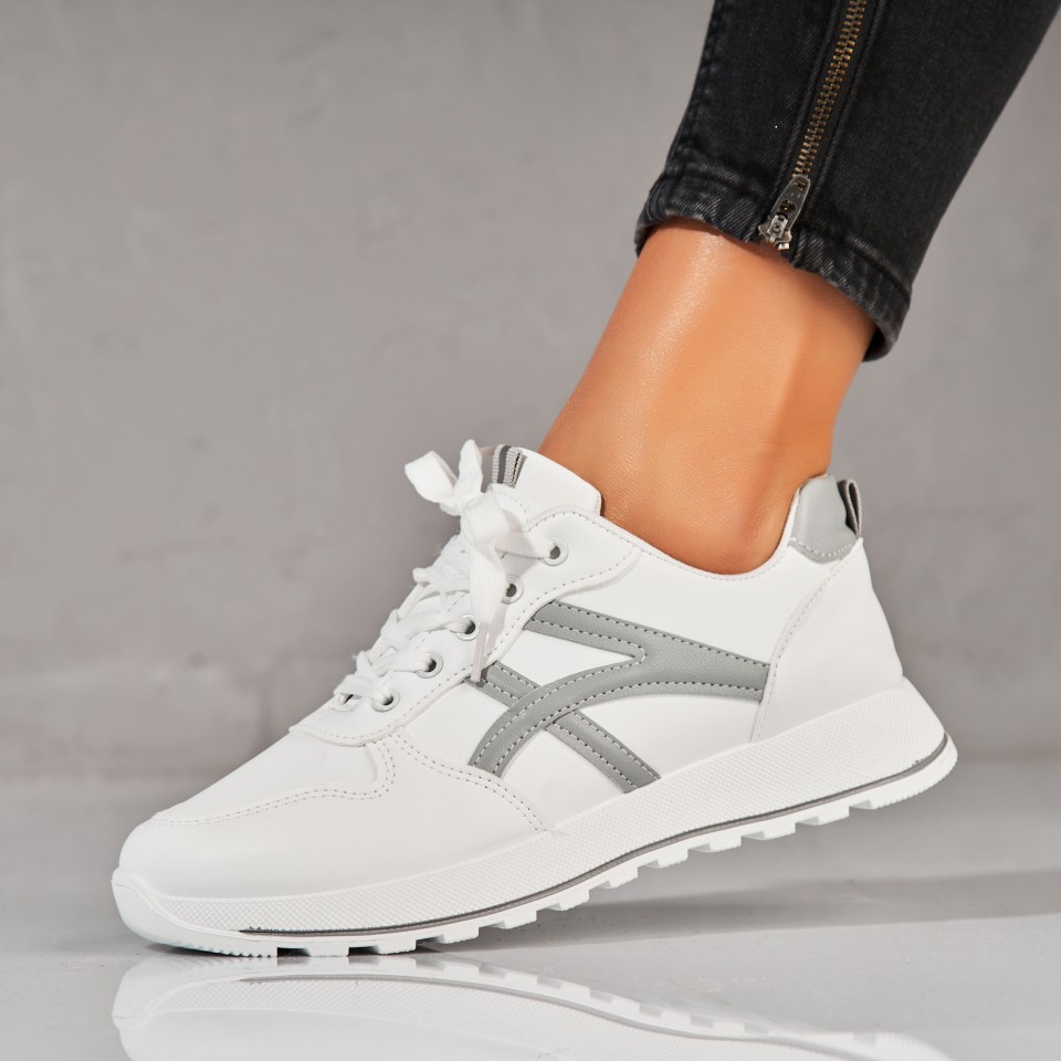 Poze Adidași damă Gri din Piele Ecologica Alejo