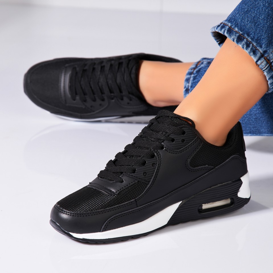 Poze Adidași damă Negri din Piele Ecologica Naveen