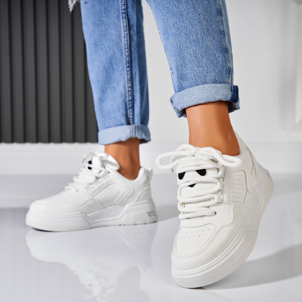 Poze Adidași damă Piele Ecologica Alb Anyra