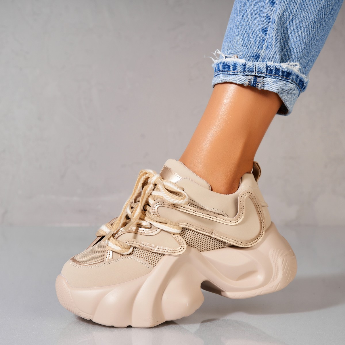 Poze Adidași damă Piele Ecologica Kaki Lety