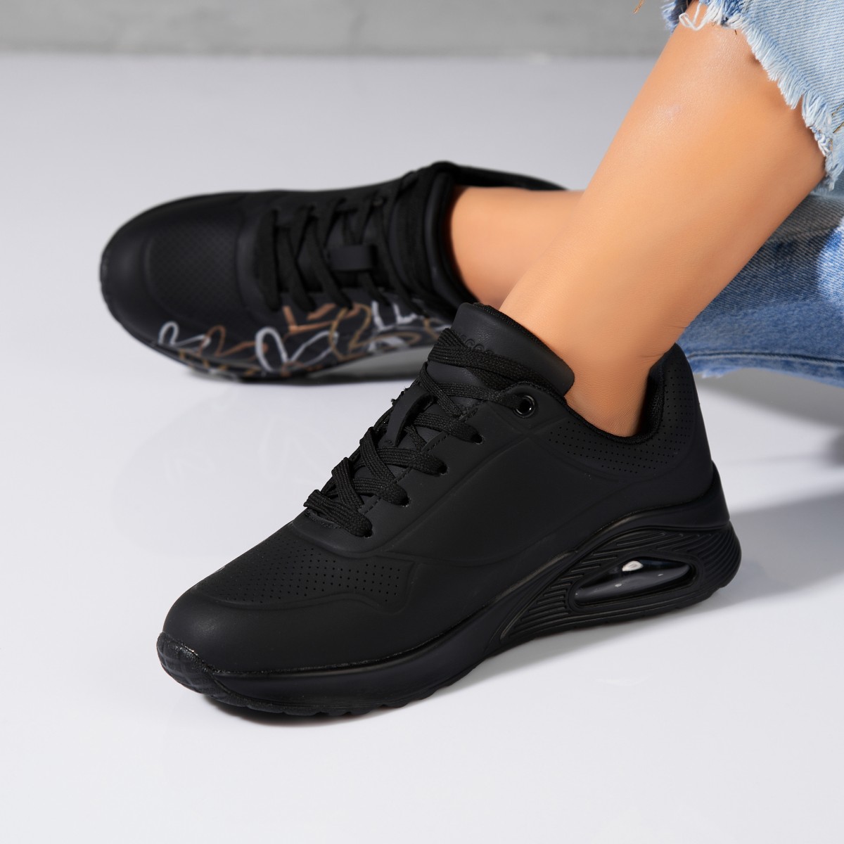 Poze Adidași damă Piele Ecologica Negru Aliha