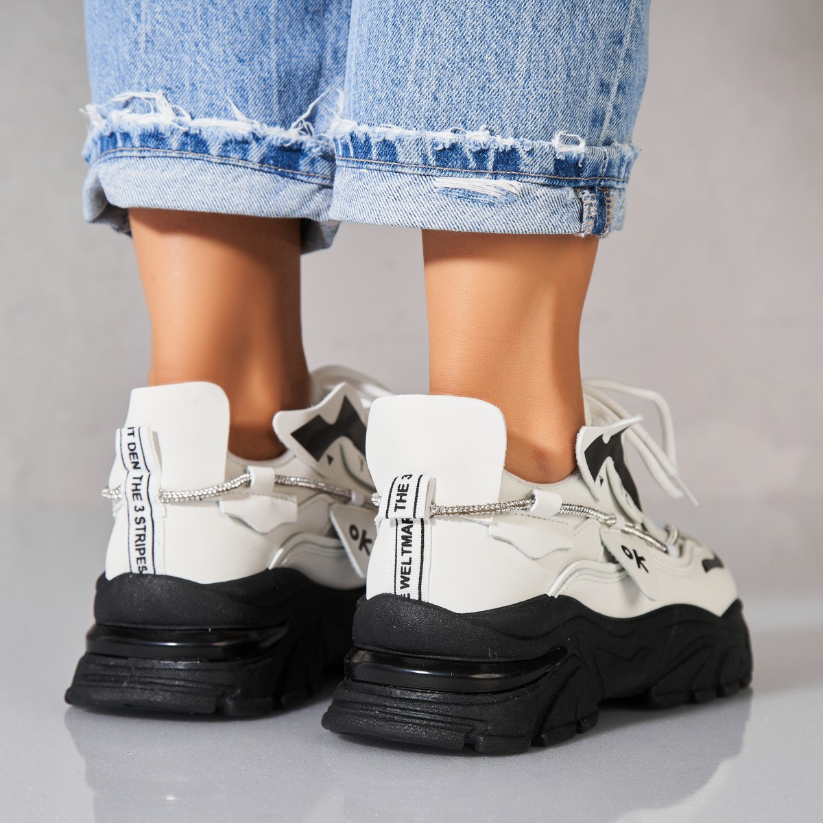 Poze Adidași damă Piele Ecologica Negru Rajvi2