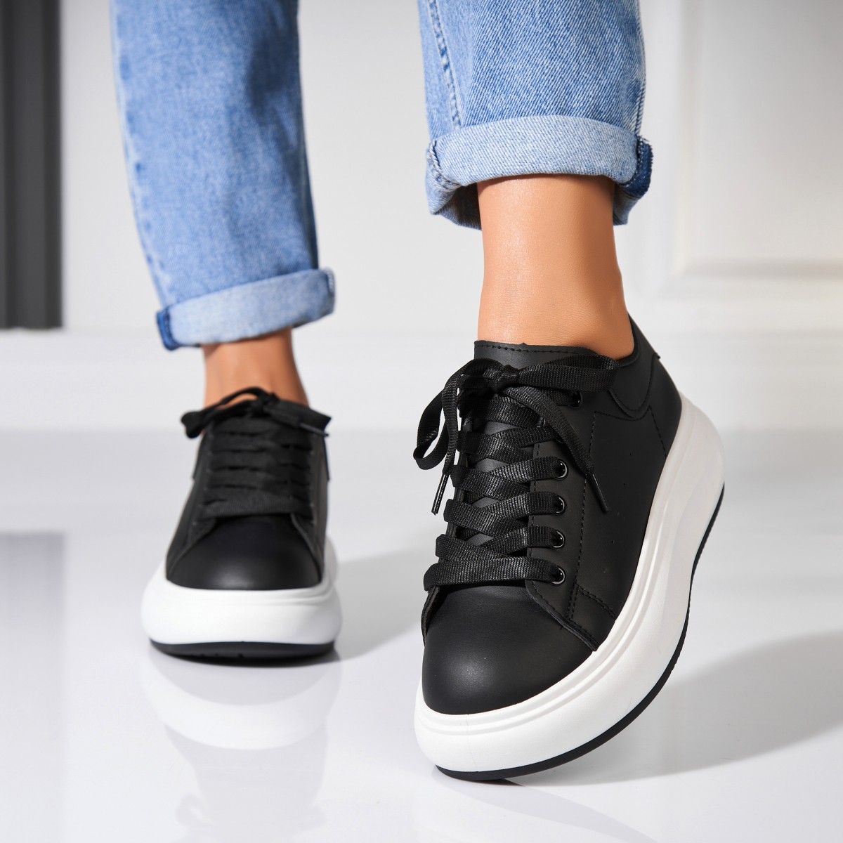 Poze Adidași damă Piele Ecologica Negru Stely