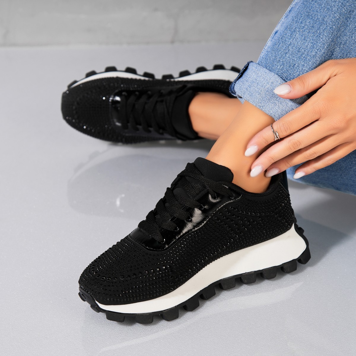 Poze Adidași damă Piele Ecologica Negru Tayon