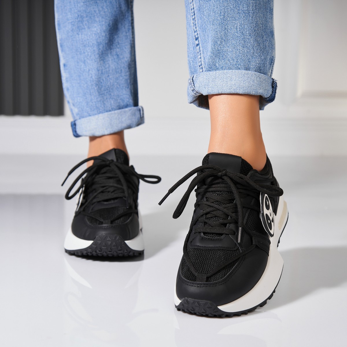 Poze Adidași damă Piele Ecologica Negru Zylea