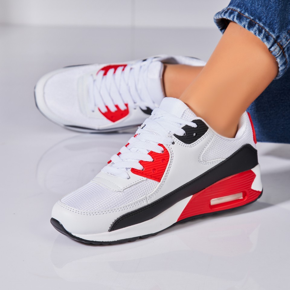 Poze Adidași damă Rosii din Piele Ecologica Naveen