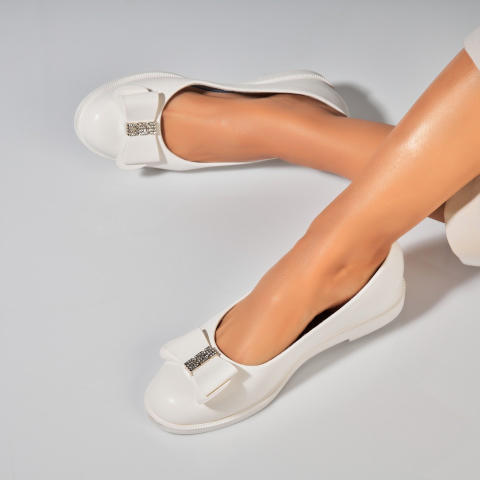 Poze Balerini dama Piele Ecologica Alb Marija