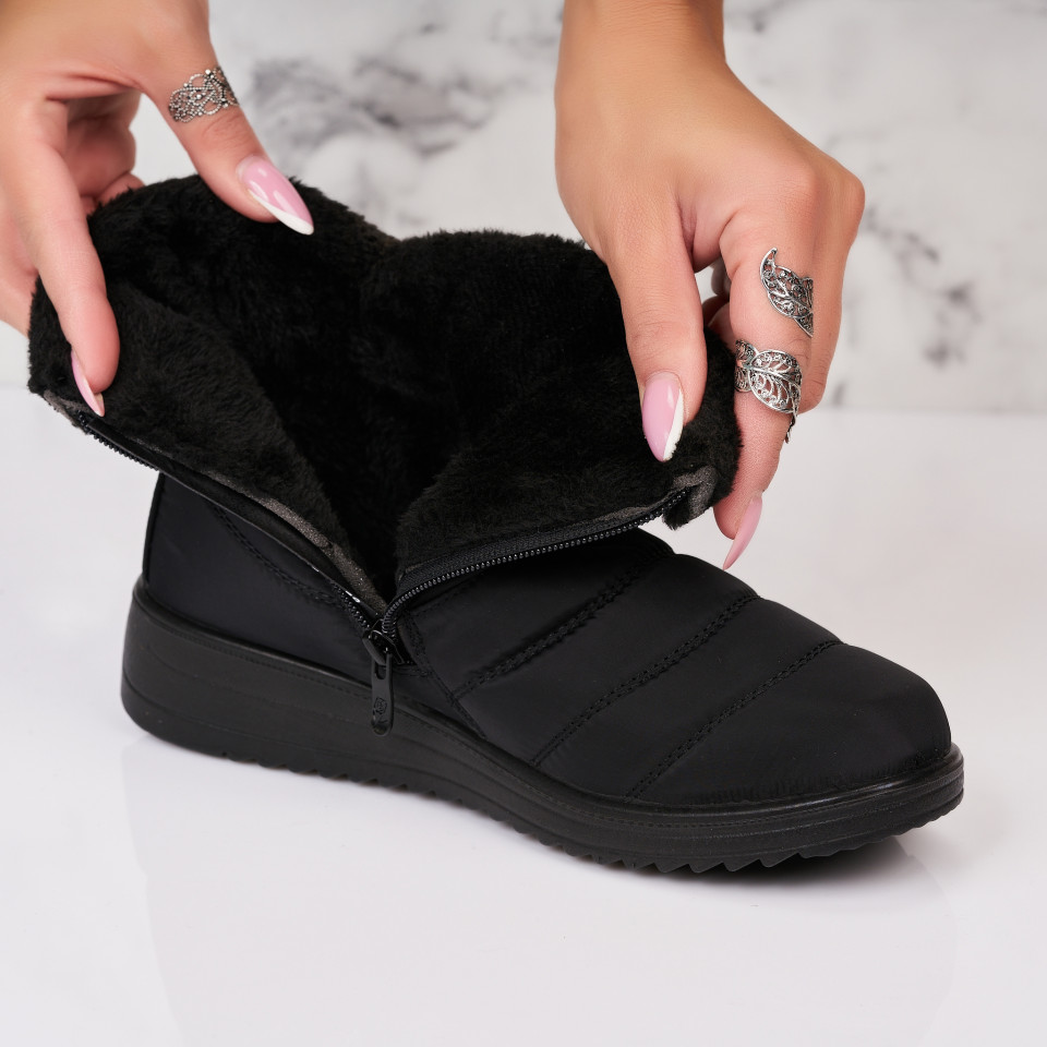 Poze Cizme Dama Imblanite Negre din Fas Adora