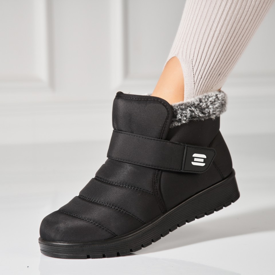 Poze Cizme Dama Imblanite Negre din Fas Khari