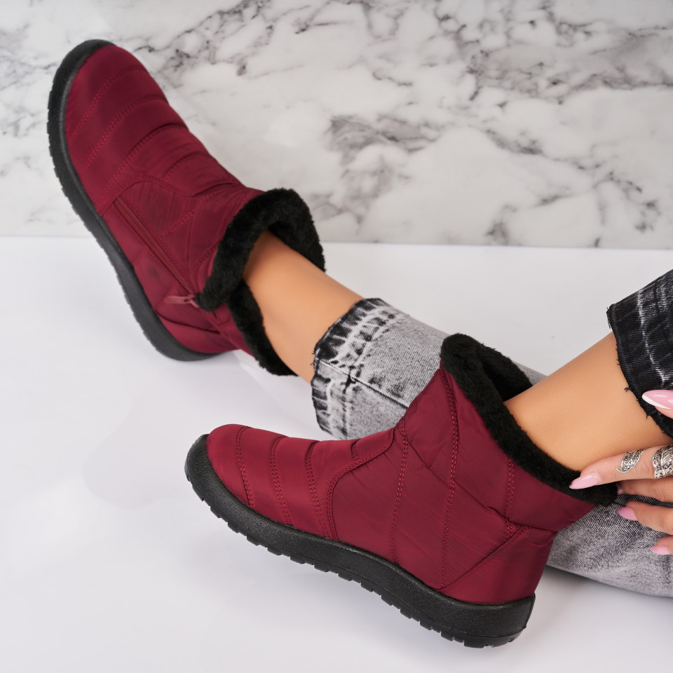 Poze Cizme Dama Imblanite Rosii din Fas Prym