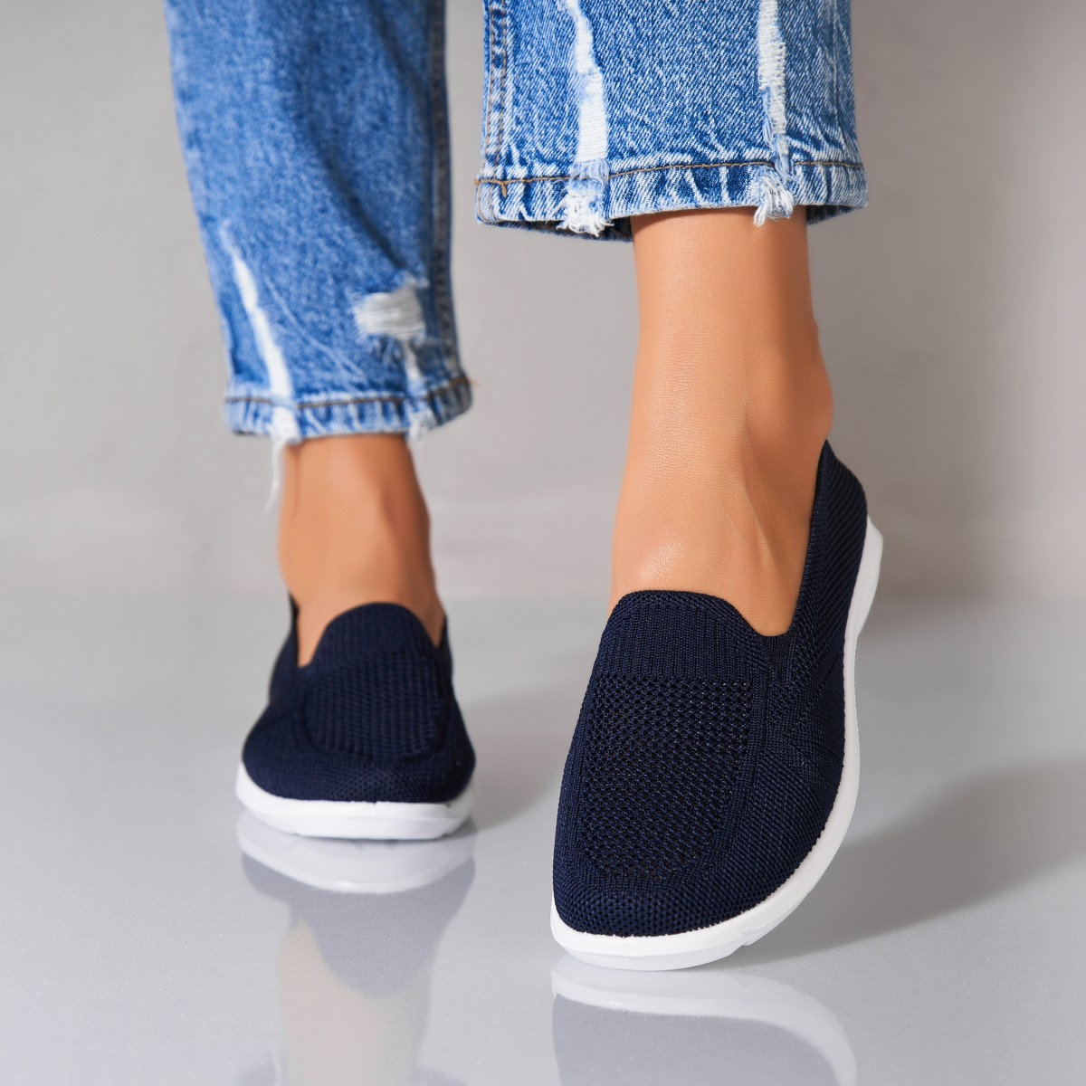 Poze Pantofi dama casual Albastri din Textil Xiara