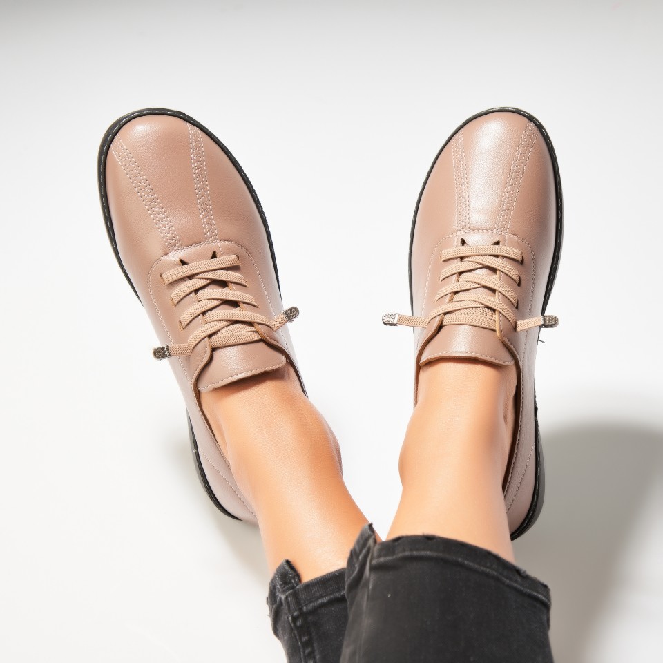 Poze Pantofi dama casual Camel din Piele Ecologica Emmere