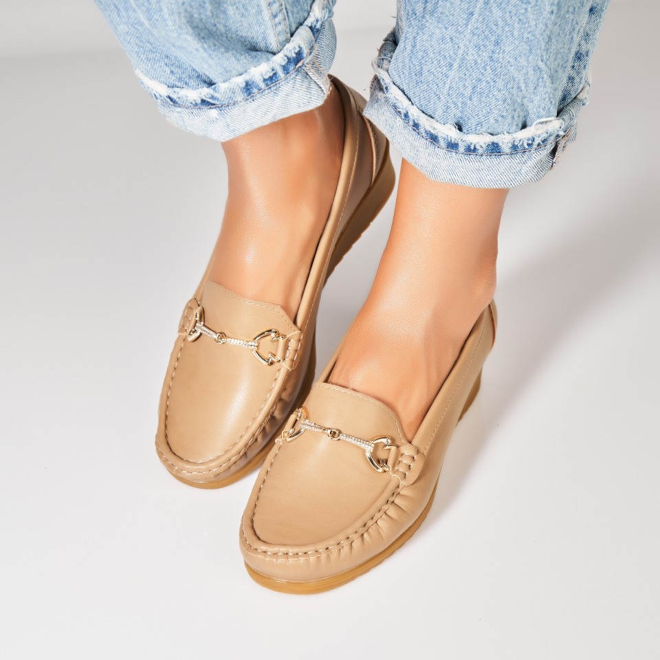 Poze Pantofi dama casual Kaki din Piele Ecologica Aanya