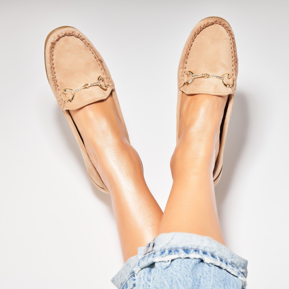 Poze Pantofi dama casual Kaki din Piele Ecologica Intoarsa Aanya2