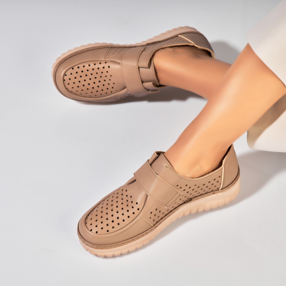 Poze Pantofi dama casual Kaki din Piele Ecologica Nayali