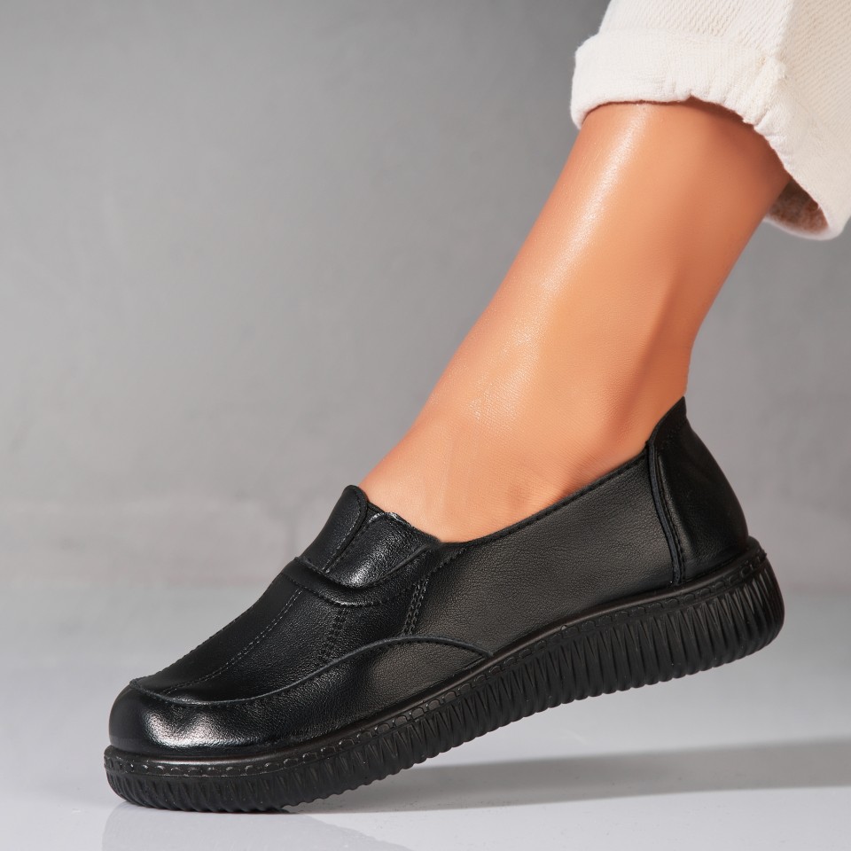 Poze Pantofi dama casual Negri din Piele Ecologica Ayvah