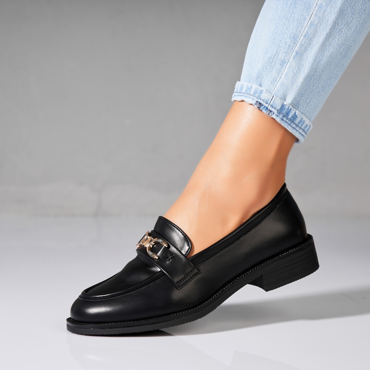 Poze Pantofi dama casual Negri din Piele Ecologica Blaize