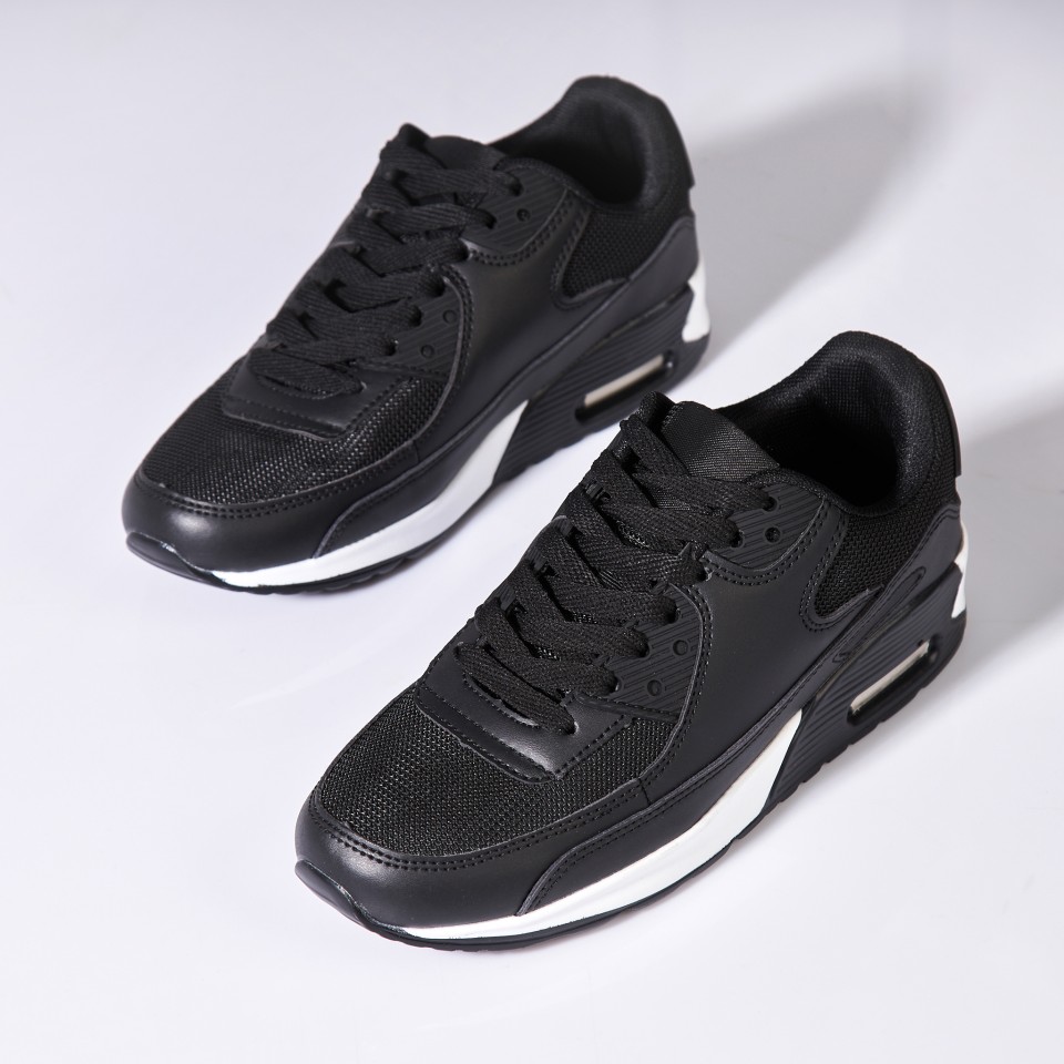 Poze Adidași damă Negri din Piele Ecologica Naveen