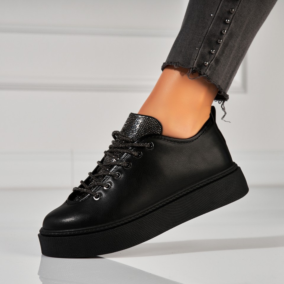 Poze Adidași damă Negri din Piele Ecologica Nhyla