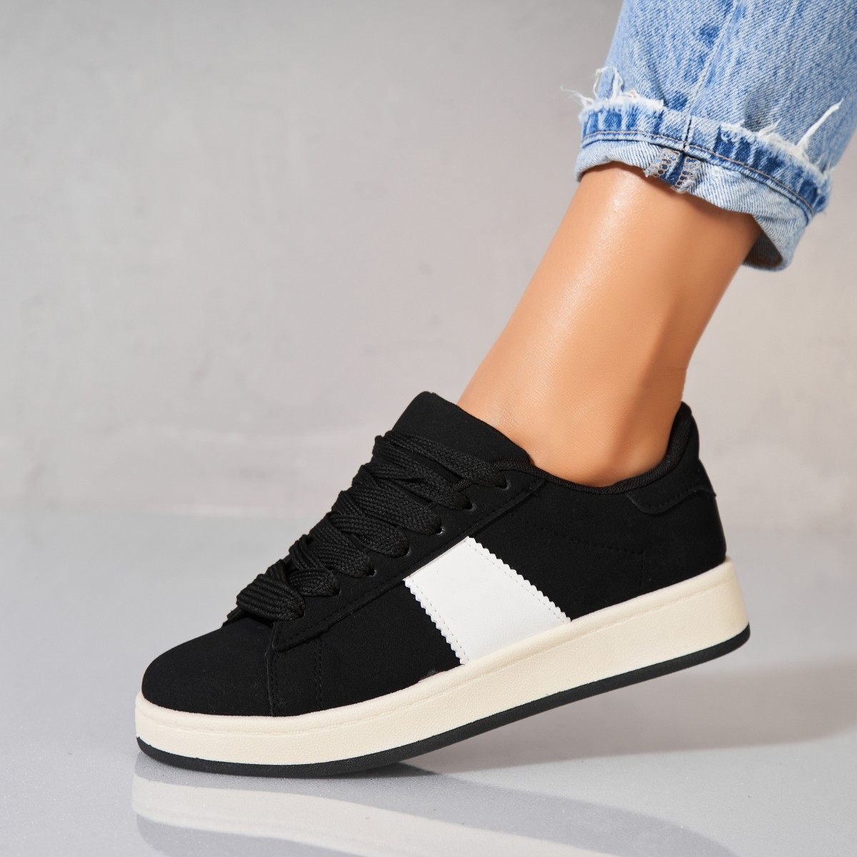 Poze Adidași damă Piele Ecologica Intoarsa Negru Cynia